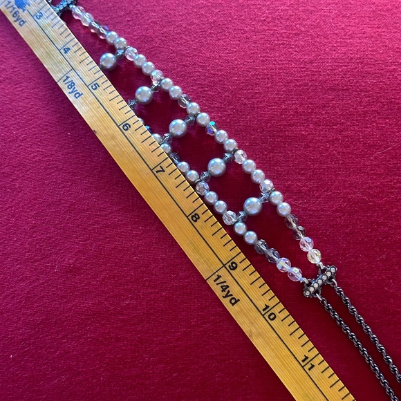 CRYSTAL-EMBELLISHED FAUX-PEARL NECKLACE - Picture 3 of 3